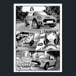 Póster Manga Mini Cooper Poster<br><div class="desc">El original Manga Mini Cooper Poster Cooperwerks cuenta con arte original hecho por un ventilador Mini Cooper</div>