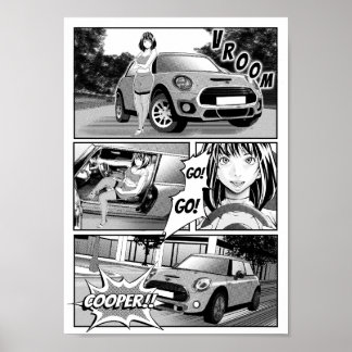 Póster Manga Mini Cooper Poster