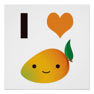 Póster Mango del corazón