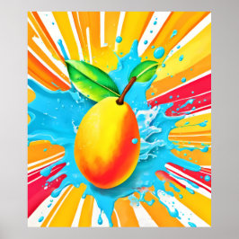 Póster Mango Splash Delight