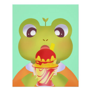 Póster Mangoneadas de rana cuta