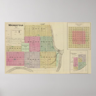 Póster Manhattan, Coronado, Towanda, Kansas