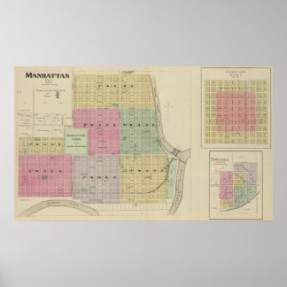 Póster Manhattan, Coronado, Towanda, Kansas