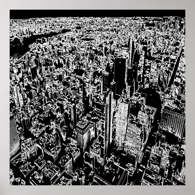 Póster Manhattan designed (Frente)
