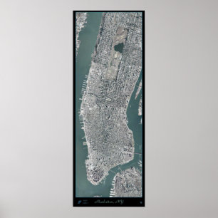 Póster Manhattan, Nueva York (NY) desde el puesto de saté