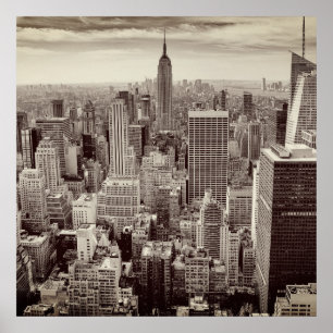 Póster Manhattan, Nueva York (panorama)