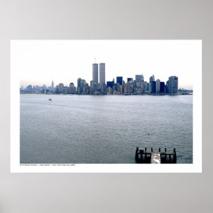 Póster Manhattan - Nueva York Skyline, febrero de 2000