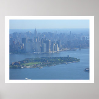 Póster Manhattan y la isla de los gobernadores
