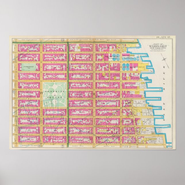 Póster Manhatten, Nueva York 2 (Frente)