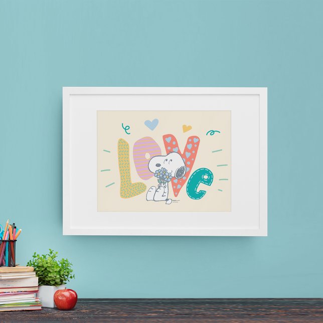 Póster Maní | Amor por las flores de noopia (Poster in frame)