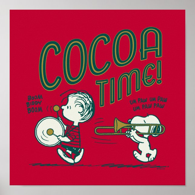 Póster Maní | Tiempo de Snoopy & Linus Cocoa (Frente)