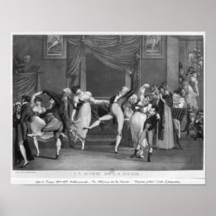 Póster Manía de la danza, 1809