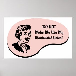 Póster Manicurista Voice