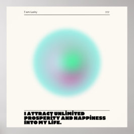 Póster manifestación de afirmaciones diarias