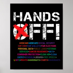 Póster Manifestación de manos libres 2