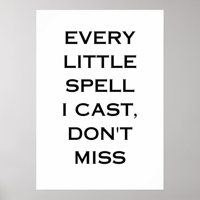 Póster Manifestation Quote Typography Design (Frente)