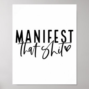 Póster Manifiesta Esa Ley De Atracción Espiritual Yoga Me