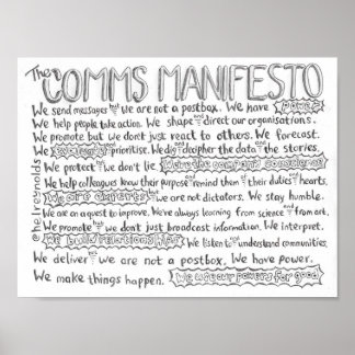 Póster Manifiesto de las comunicaciones
