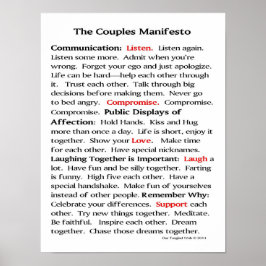 Póster Manifiesto de las parejas