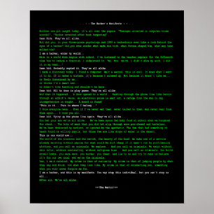 Póster Manifiesto del hacker