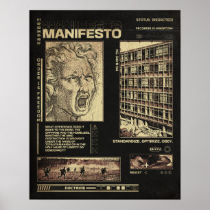 Póster Manifiesto - Diseño brutal
