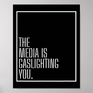 Póster Manipulación contra los medios de comunicación des