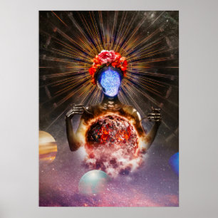 Póster Manipulación de la fotografía de fantasía de la