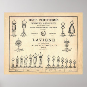 Póster Maniquíes Franceses