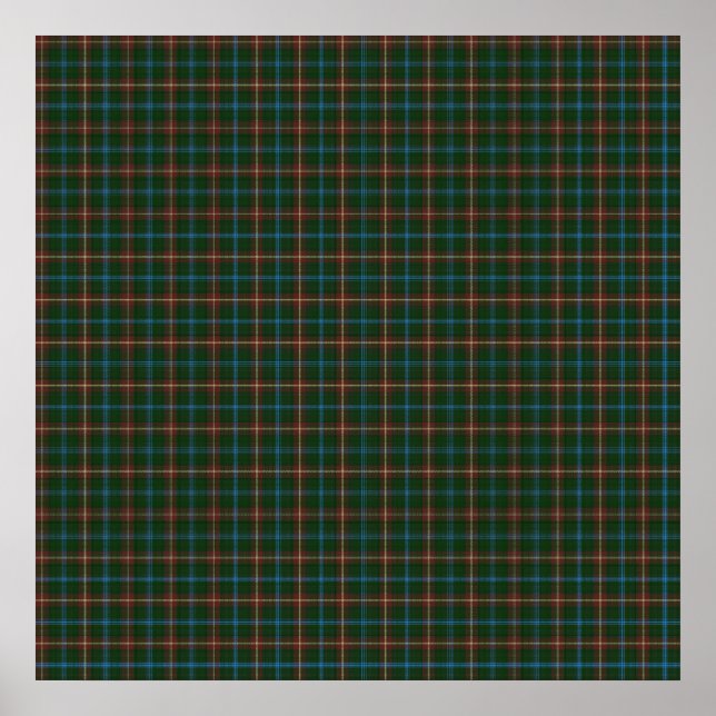 Póster Manitoba tartan (Frente)