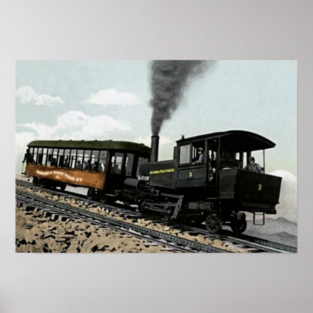 Póster Manitou Springs, Colorado Cog Railway to Pikes (Frente)