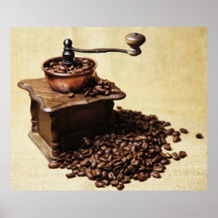 Póster Manivela molinillo de café