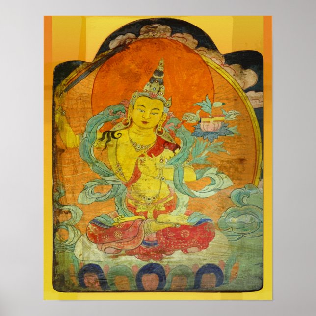 Póster Manjushri, Bodhisattva de la Sabiduría (Frente)