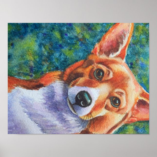 Póster Manly Corgi Poster (Frente)