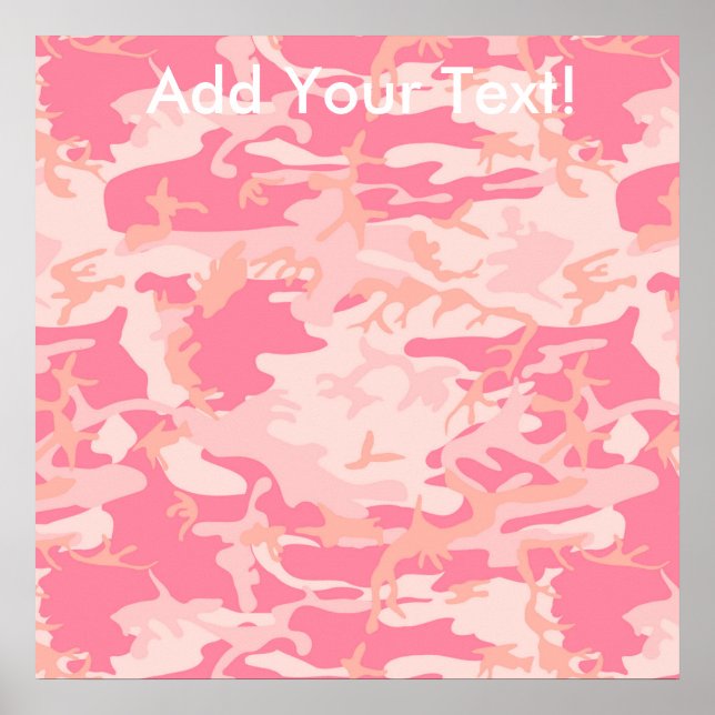 Póster Manly Pink Camo (Frente)