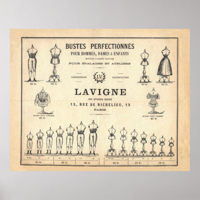 Póster Mannequinas francesas (Frente)