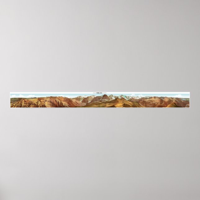 Póster MANNLICHEN Swiss Alps 360° Panorama (Frente)