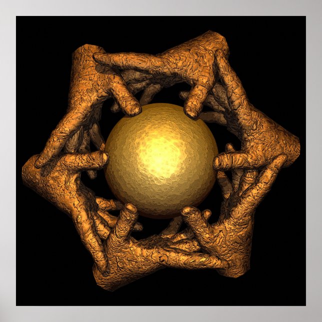 Póster mano amiga (Frente)