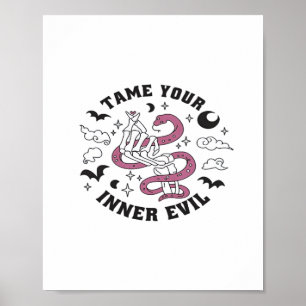 Póster Mano de esqueleto haciendo corazón