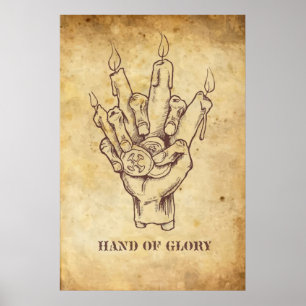 Póster "Mano de Gloria"