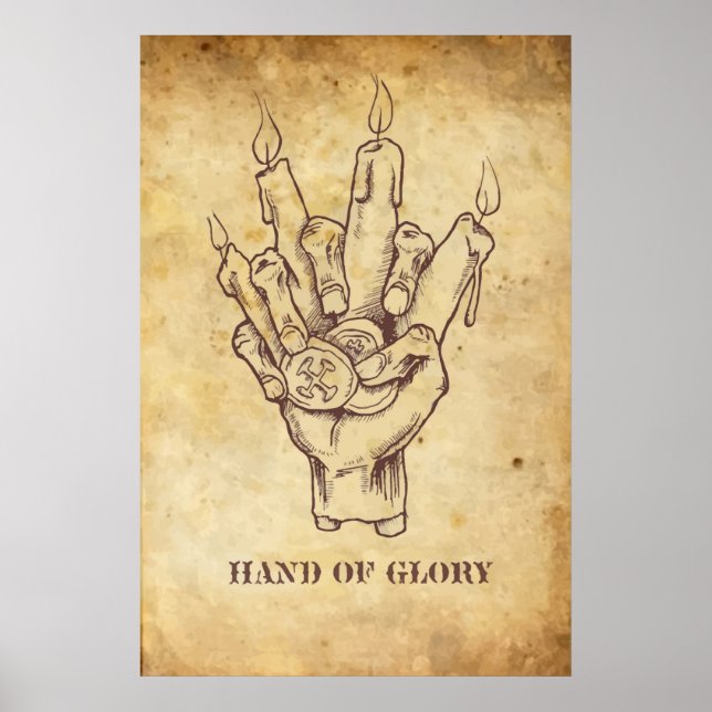 Póster "Mano de Gloria" (Frente)