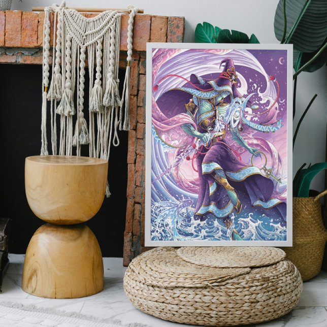 Póster Mano de hechicero celeste dibujada (Subido por el creador)