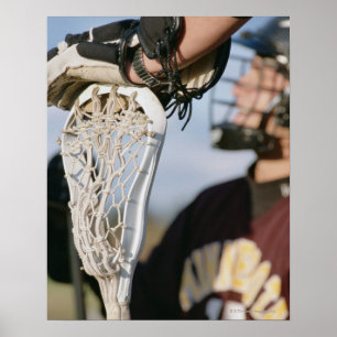 Póster Mano en un palillo de LaCrosse