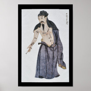 Póster Mano meridiana Jueyin del pericardio de la