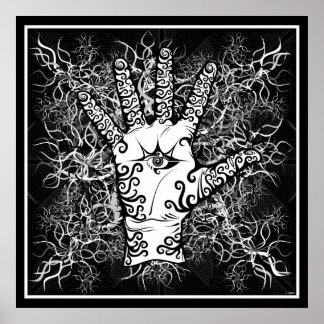 Póster mano/sensación/electricidad - Poster