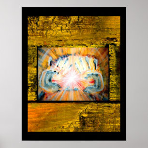 Póster Manos curativas