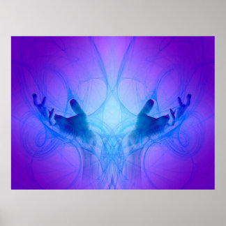 Póster Manos curativas