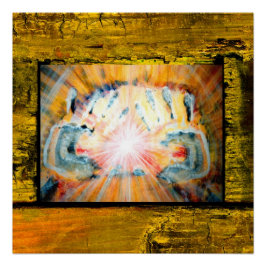 Póster Manos curativas