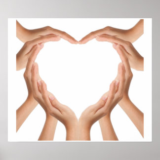 Póster Manos de amor