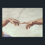 Póster Manos de Dios y de Adán<br><div class="desc">Manos de Dios y Adán,  detalle de la creación de Adán,  del techo sistino,  1511 | por Michelangelo Buonarroti | Ubicación del arte: Museos y galerías del Vaticano,  Ciudad del Vaticano,  Italia | Artista italiano | Número de colección de imágenes: BAL143446</div>