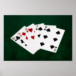 Póster Manos De Póquer - Directo - De Diez A Seis